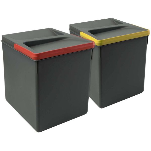 Poubelles pour tiroir de cuisine Recycle (Lot de 2)