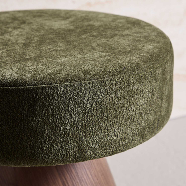 Pouf en MDF et tissu 48 x 45 cm Lanzo - 8