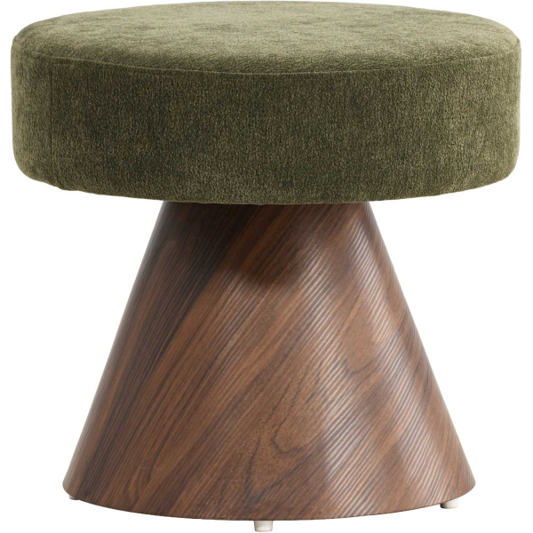 Pouf en MDF et tissu 48 x 45 cm Lanzo