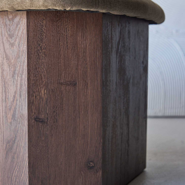 Pouf banc en MDF Todd 88 x 59 x 42 cm - 7