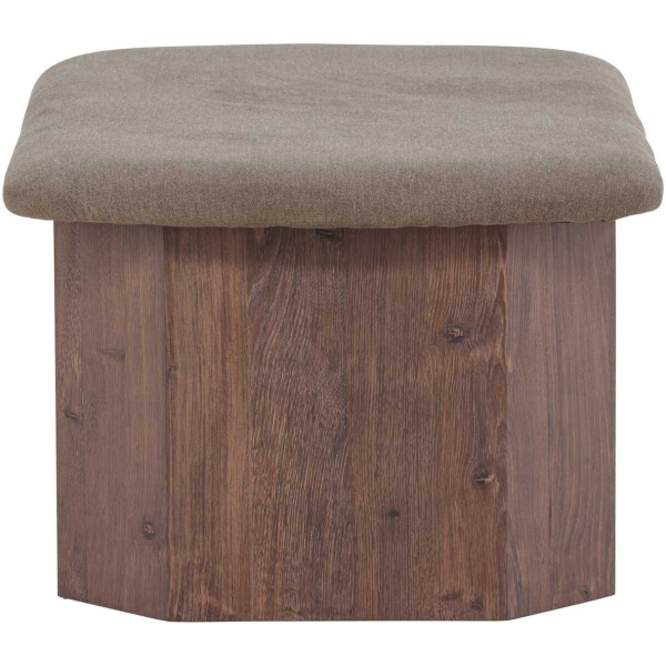Pouf banc en MDF Todd 88 x 59 x 42 cm - 319