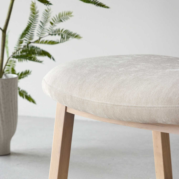 Pouf en bois de frêne Rile - 8