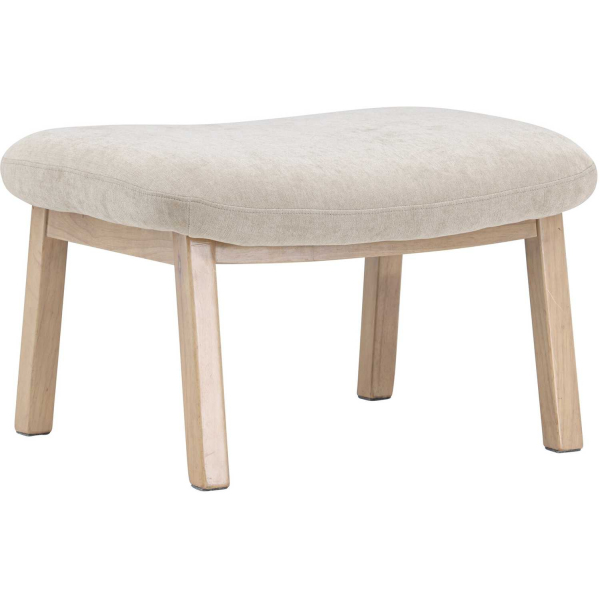 Pouf en bois de frêne Rile