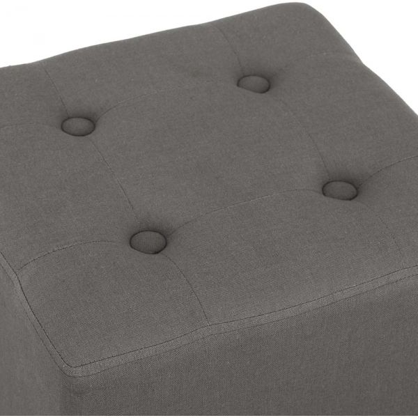 Pouf carré en lin Hippolyte - 34,90