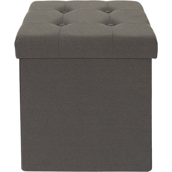 Pouf coffre carré pliable Eleonor - 19,90