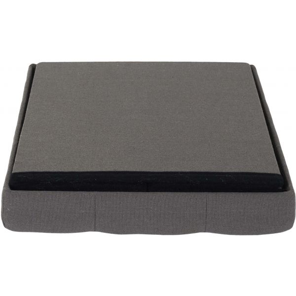 Coffre Banc Pliable ELEONOR Gris - Pouf Pas Cher