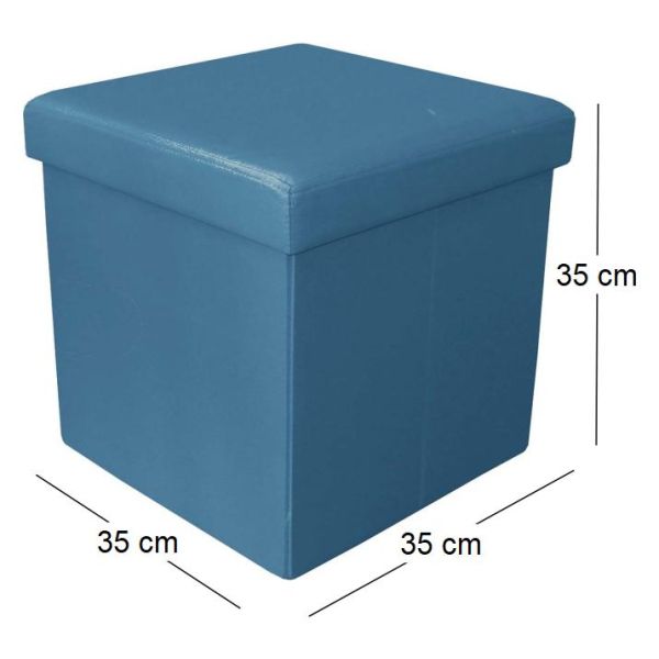 Pouf coffre pliable Oxford - 5