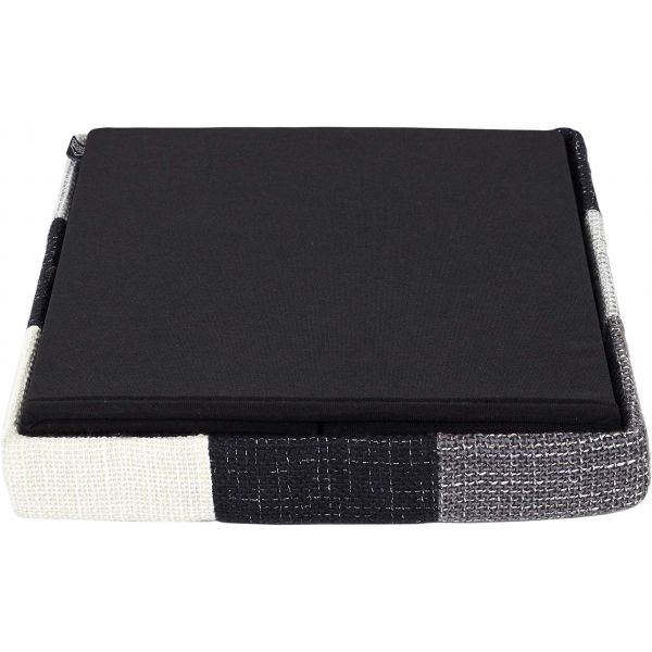 Pouf coffre pliable couvercle Patchwork - 5