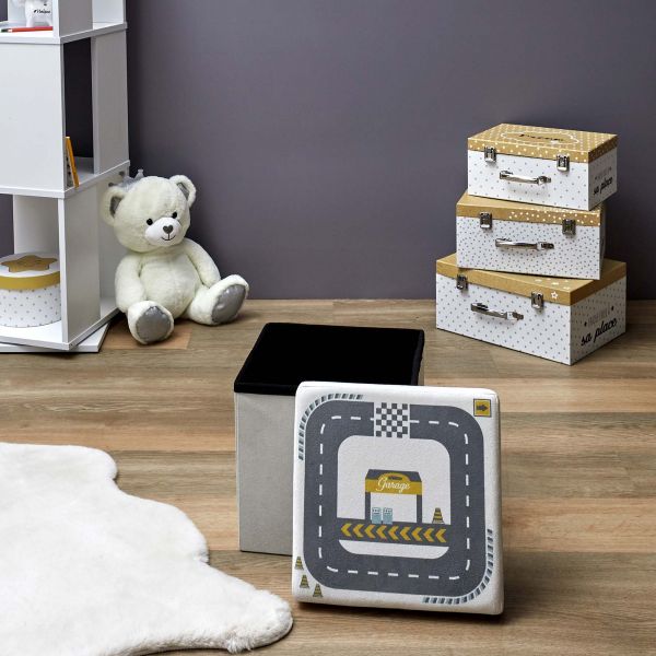 Pouf coffre pliable enfant Circuit - 6