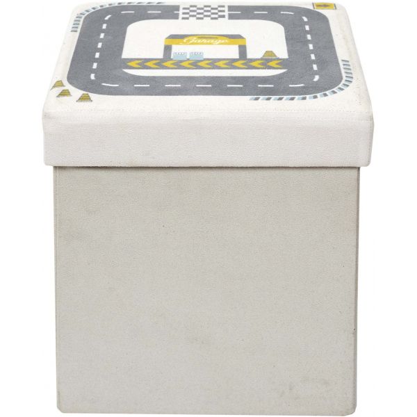 Pouf coffre pliable enfant Circuit - 15,90