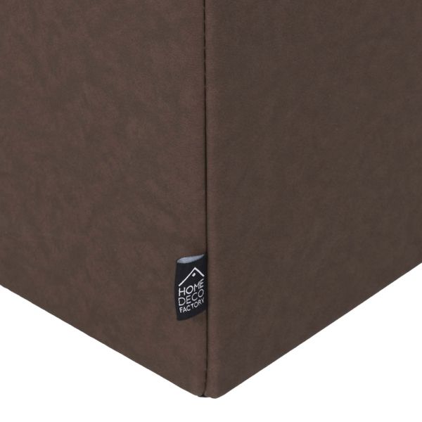 Pouf coffre pliable en PU Jill - 6