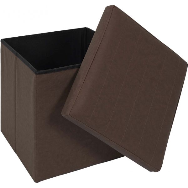 Pouf coffre pliable en PU Jill - 19,90