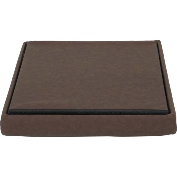 Pouf coffre pliable en PU Jill - 5