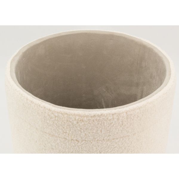 Pouf / coffre en bouclette - 5