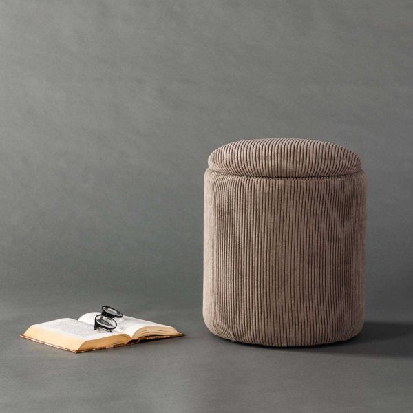 Pouf coffre en polyester Limpen - 5