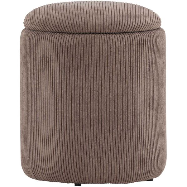 Pouf coffre en polyester Limpen - VEN-0652