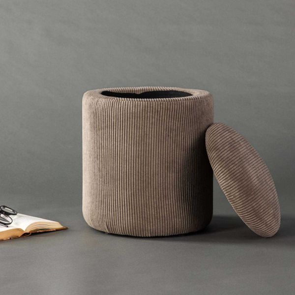 Pouf coffre en polyester Limpen - VENTURE HOME