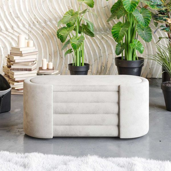Pouf coffre de rangement Rosa Boxed - HANAH HOME