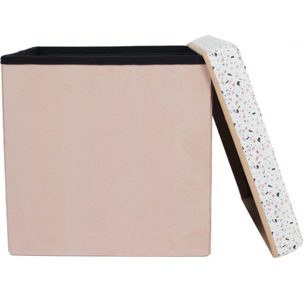 Pouf coffre de rangement Terrazzo - CMP-3831