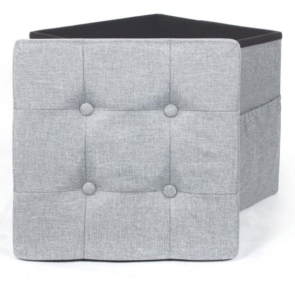 Pouf coffre pliable avec range magazines - 34,90