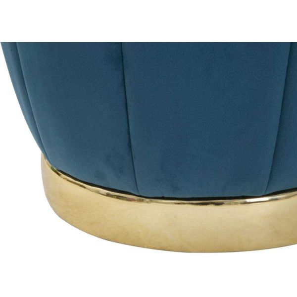 Pouf coffre de rangement en tissu Paris 43 x 43 cm - 7