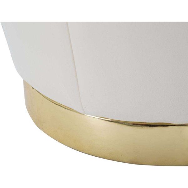 Pouf coffre de rangement en tissu Paris 43 x 43 cm - 7