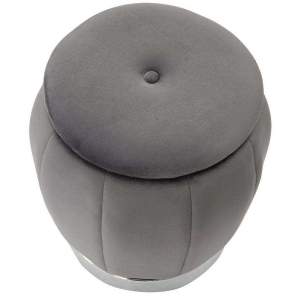Pouf coffre de rangement en tissu Paris 43 x 43 cm - 68,90