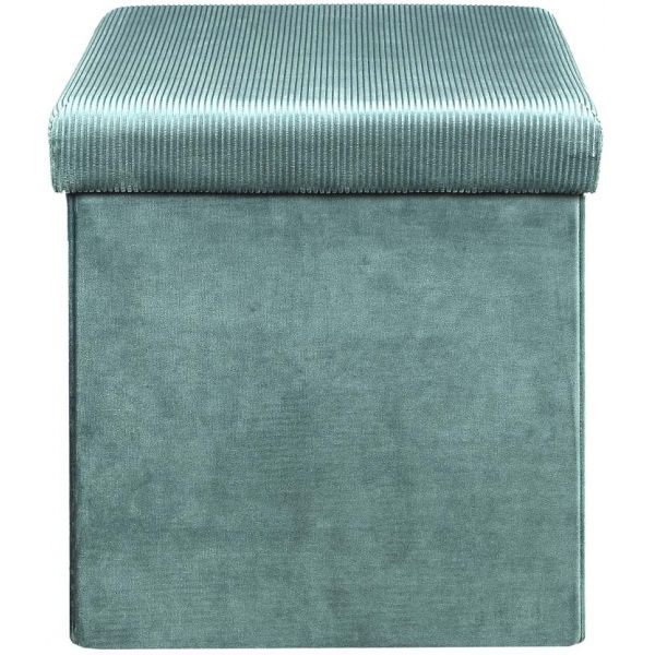 Pouf coffre de rangement velours côtelé Giullia - CMP-2621