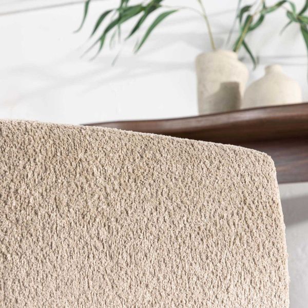 Pouf cube en polyester bouclette Neapel - 94,90