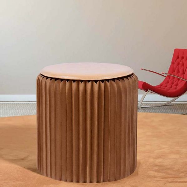 Pouf design en carton plié 35 cm - IDEANATURE