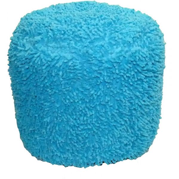 Pouf effet torsade chenilles piquées Pasta