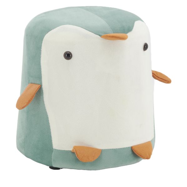 Pouf Pingouin en velours