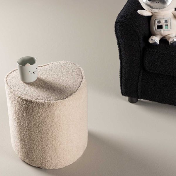 Pouf enfant en teddy Heart - 8