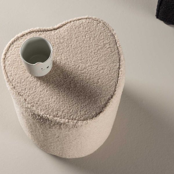 Pouf enfant en teddy Heart - VENTURE HOME