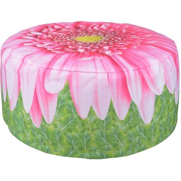 Pouf extérieur avec imprimé déco