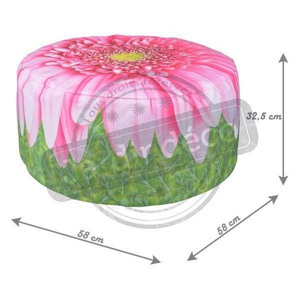 Pouf extérieur avec imprimé déco - ESS-0963
