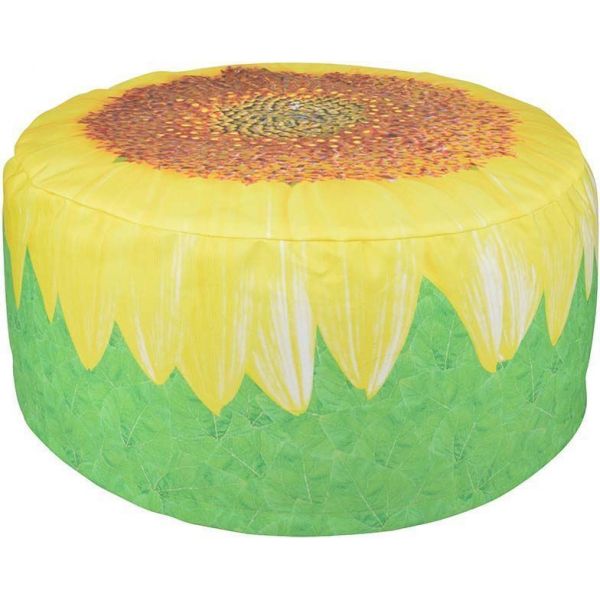 Pouf extérieur avec imprimé déco