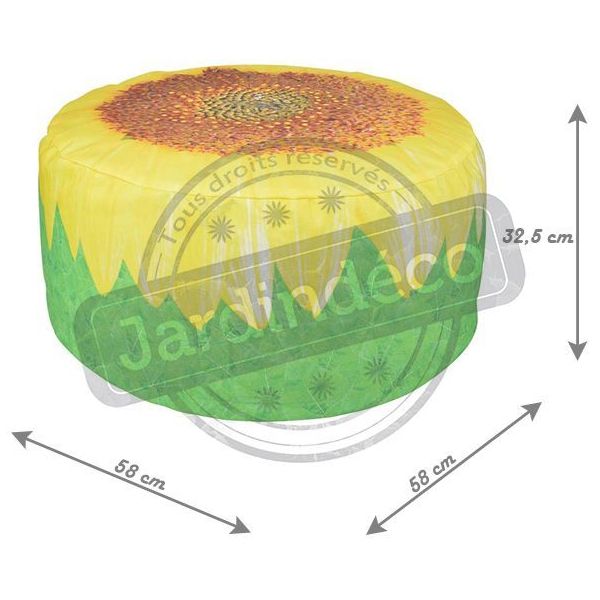 Pouf extérieur avec imprimé déco - ESS-0964
