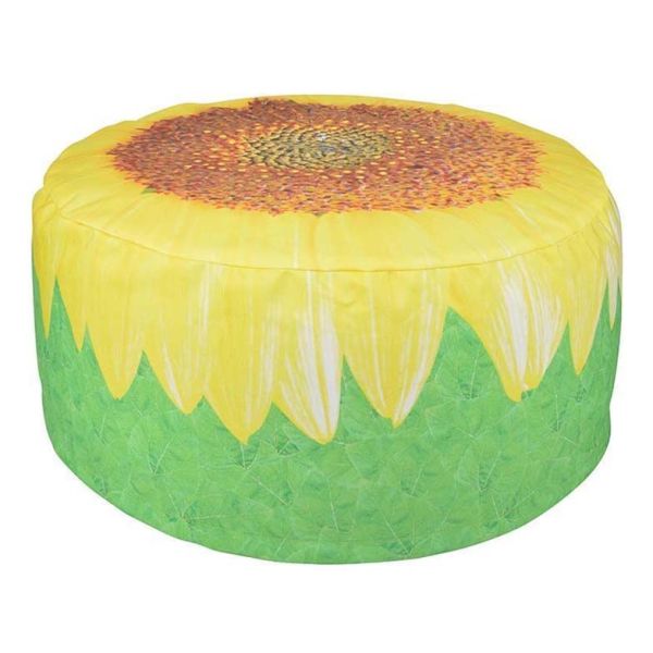 Pouf extérieur avec imprimé déco