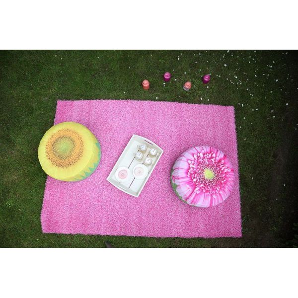 Pouf extérieur avec imprimé déco - 5