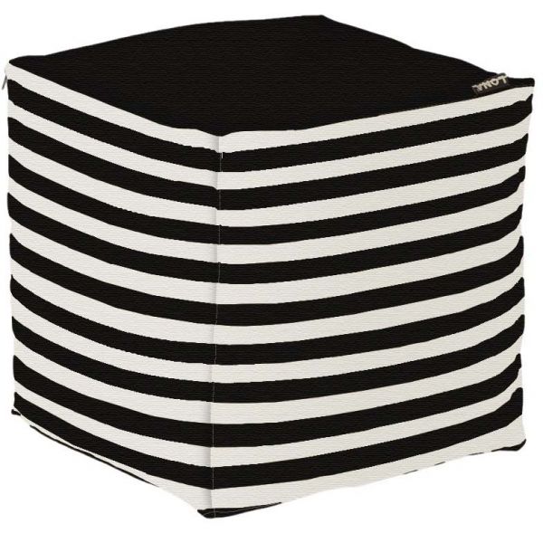 Pouf de jardin en coton 40 x 40 cm Stripes