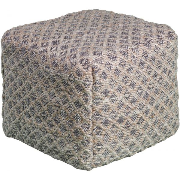 Pouf en jute et coton tressé joey