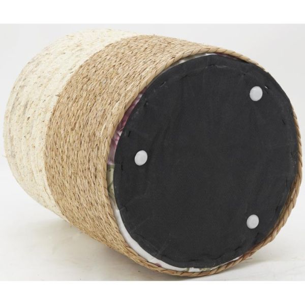 Pouf en jute et maïs naturel - 39,90