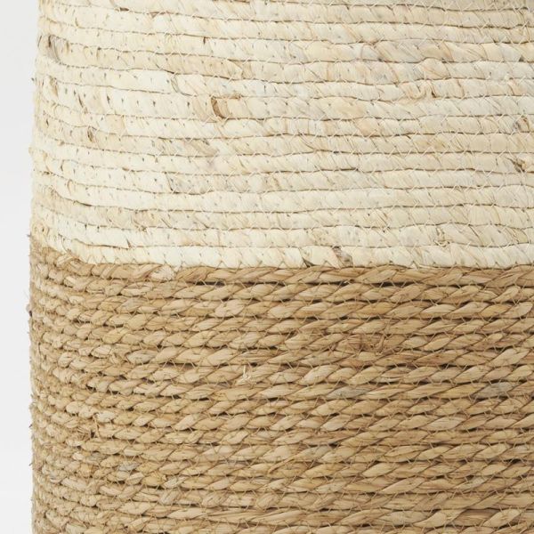 Pouf en jute et maïs naturel - AUBRY GASPARD