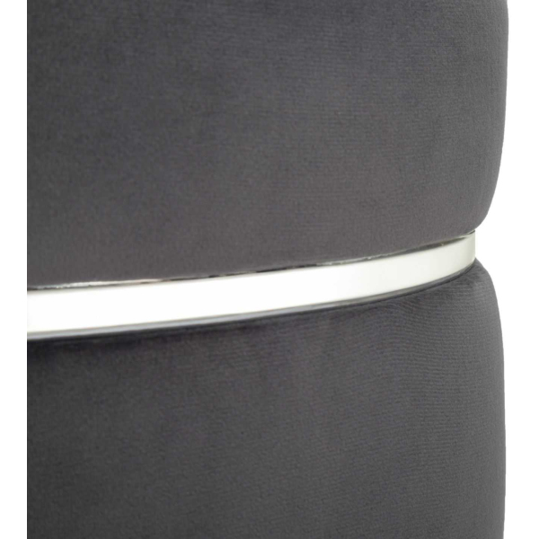 Pouf sur pieds en tissu Paris 35 x 40.5 cm - 5