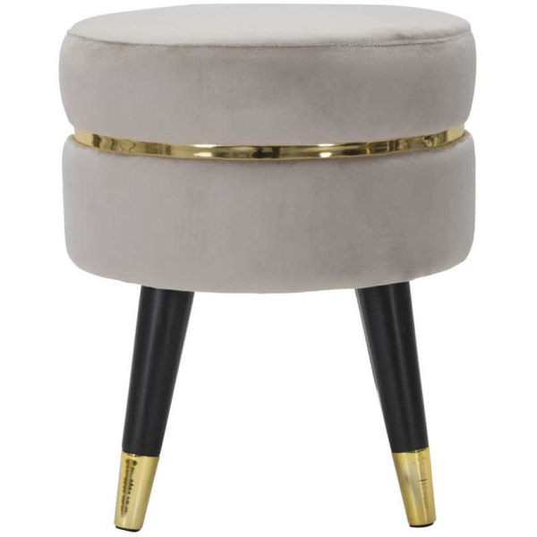 Pouf sur pieds en tissu Paris 35 x 40.5 cm - 58,90