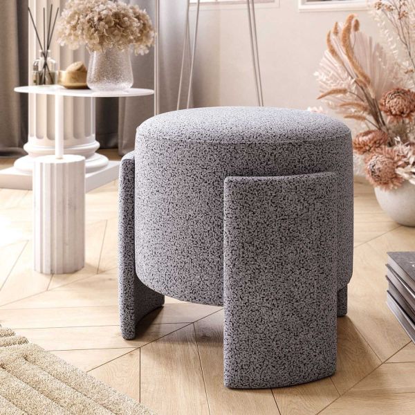 Pouf en polyester Ash - 8