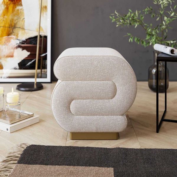 Pouf en polyester Sally - 7