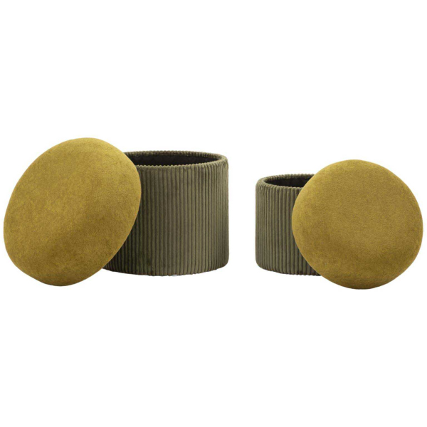 Pouf avec rangement intégré Aspen (Set de 2) - 6
