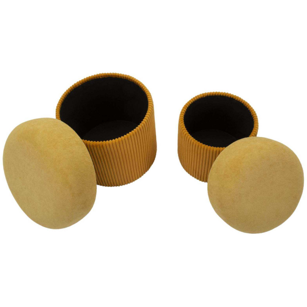 Pouf avec rangement intégré Aspen (Set de 2) - 5